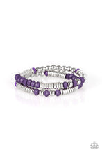 Load image into Gallery viewer, Downright Dressy Purple Bracelet Paparazzi Accessories