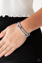Load image into Gallery viewer, Downright Dressy Purple Bracelet Paparazzi Accessories