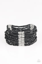 Load image into Gallery viewer, Outback Odyssey Black Seed Bead Bracelet paparazzi accessories