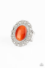 Load image into Gallery viewer, Baroque the Spell Orange Ring Paparazzi Accessories