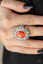 Load image into Gallery viewer, Baroque the Spell Orange Ring Paparazzi Accessories