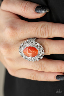 Baroque the Spell Orange Ring Paparazzi Accessories