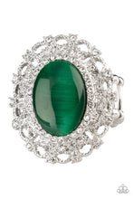 Load image into Gallery viewer, Baroque The Spell Green Moonstone Ring Paparazzi Accessories