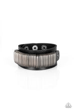 Load image into Gallery viewer, Boondock Bandit Black Leather Urban Bracelet Paparazzi Accessories