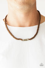 Load image into Gallery viewer, Just In Maritime Brass Urban Necklace Paparazzi Accessories