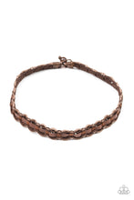 Load image into Gallery viewer, Track Tracker Brown Urban Necklace Paparazzi Accessories