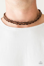 Load image into Gallery viewer, Track Tracker Brown Urban Necklace Paparazzi Accessories