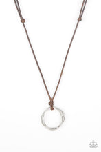 Load image into Gallery viewer, Go to your Roam Brown Leather Necklace Paparazzi Accessories
