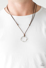 Load image into Gallery viewer, Go to your Roam Brown Leather Necklace Paparazzi Accessories