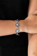 Load image into Gallery viewer, Funky Flower Child White Bracelet Paparazzi Accessories