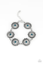 Load image into Gallery viewer, Funky Flower Child Blue Bracelet Paparazzi Accessories