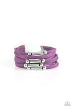 Load image into Gallery viewer, Back to Backpacker Purple Bracelet Paparazzi Accessories