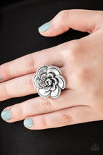 Load image into Gallery viewer, FLOWERBED and Breakfast - Silver Ring Paparazzi Accessories