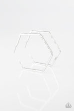 Load image into Gallery viewer, Metro Metric Silver Hoop Earring Paparazzi Accessories