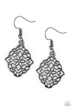 Load image into Gallery viewer, Flirty Florals Black Earrings Paparazzi Accessories