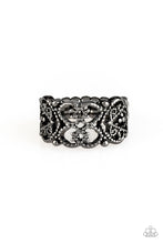 Load image into Gallery viewer, Tell Me How You Really FRILL - Black Ring Paparazzi Accessories