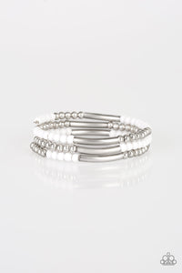 coil,white,Tourist Trap White Bracelet