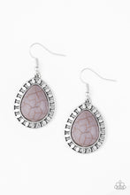 Load image into Gallery viewer, Sahara Serenity Silver Stone Earrings Paparazzi Accessories