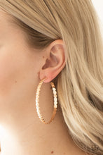 Load image into Gallery viewer, Totally Off The Hoop Gold Hoop Earring Paparazzi Accessories
