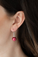 Load image into Gallery viewer, All About Me Red Pearl Necklace Paparazzi Accessories