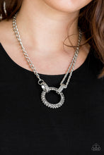 Load image into Gallery viewer, Razzle Dazzle Silver Necklace Paparazzi Accessories