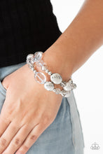Load image into Gallery viewer, Downtown Dazzle Silver Bracelet Paparazzi Accessories