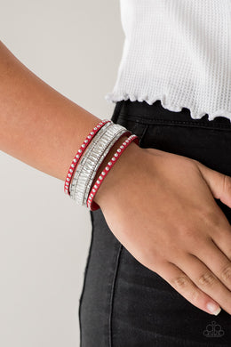 Rock Star Rocker Red Bracelet Paparazzi Accessories