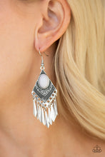 Load image into Gallery viewer, Mostly Monte-ZUMBA Silver Earring Paparazzi Accessories