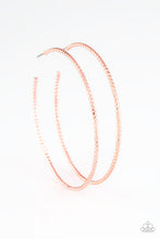 Load image into Gallery viewer, Hooked On Hoops Copper Hoop Earrings Paparazzi Accessories