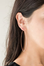 Load image into Gallery viewer, Hooked On Hoops Copper Hoop Earrings Paparazzi Accessories