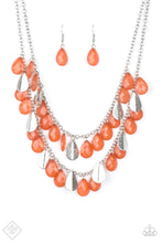 Load image into Gallery viewer, Life of the Fiesta Orange Necklace Paparazzi Accessories