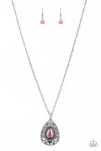 Load image into Gallery viewer, Modern Majesty Pink Moonstone Necklace Paparazzi Accessories