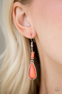 Courageously Canyon Orange Earring Paparazzi Accessories