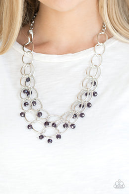 Yacht Tour Purple Necklace Paparazzi Accessories