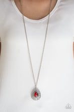 Load image into Gallery viewer, Modern Majesty - Red Moonstone Necklace Paparazzi Accessories