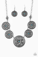 Load image into Gallery viewer, Written In The Star Lilies Blue Necklace Paparazzi Accessories