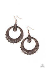 Load image into Gallery viewer, Solar Orbit Copper Earring Paparazzi Accessories