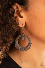 Load image into Gallery viewer, Solar Orbit Copper Earring Paparazzi Accessories