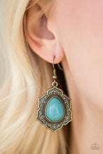 Load image into Gallery viewer, So Santa Fe Brass Earring Paparazzi Accessories