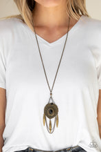 Load image into Gallery viewer, Cactus Canyon Brass Necklace Paparazzi Accessories