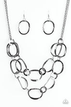 Load image into Gallery viewer, Circus Chic Black Gunmetal Necklace Paparazzi Accessories