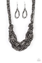 Load image into Gallery viewer, City Catwalk Black Seed Bead Necklace Paparazzi Accessories