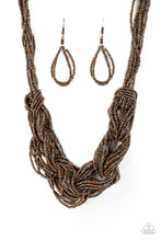 Load image into Gallery viewer, City Catwalk - Copper Seed Bead Necklace Paparazzi Accessories