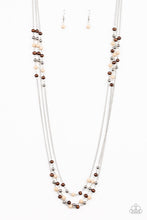Load image into Gallery viewer, Seasonal Sensation Brown Necklace Paparazzi Accessories