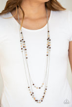 Load image into Gallery viewer, Seasonal Sensation Brown Necklace Paparazzi Accessories