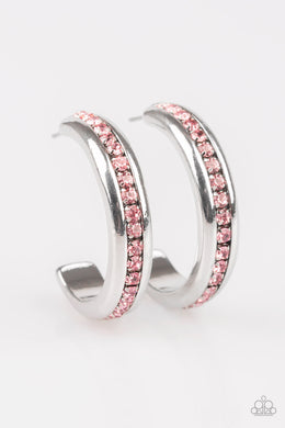 5th Avenue Fashionista Pink Hoop Earrings Paparazzi Accessories