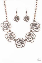 Load image into Gallery viewer, Budding Beauty Copper Necklace Paparazzi Accessories