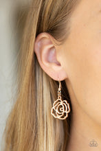 Load image into Gallery viewer, Budding Beauty Rose Gold Necklace Paparazzi Accessories