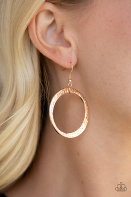 Wildly Wild-lust Rose Gold Earring Paparazzi Accessories