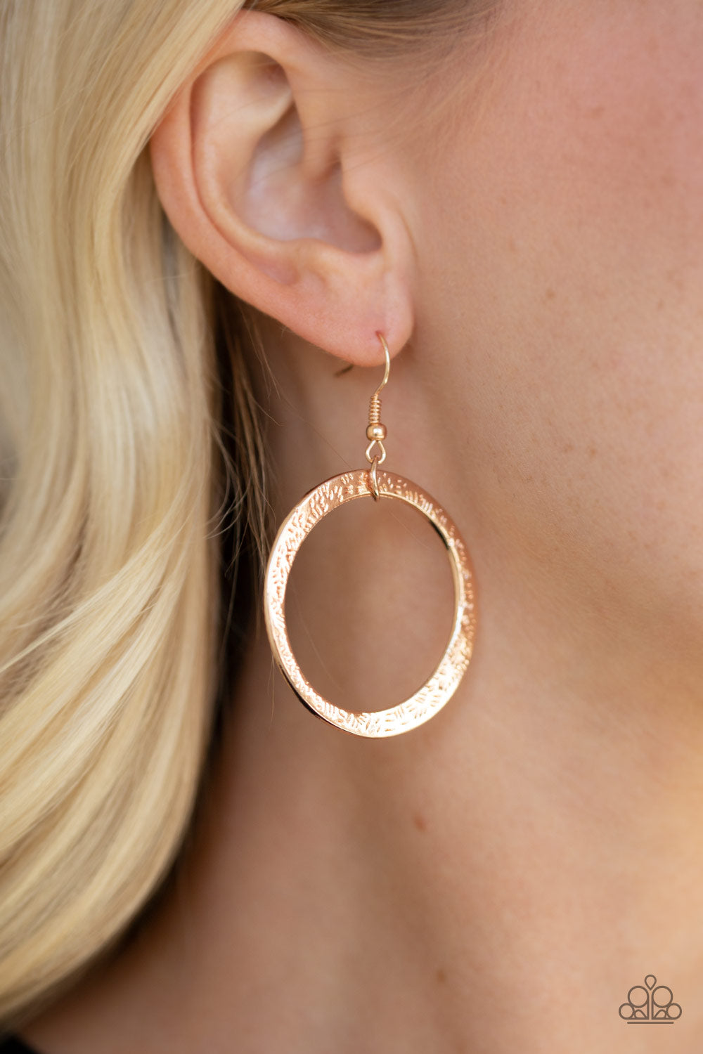 Wildly Wild-lust Rose Gold Earring Paparazzi Accessories